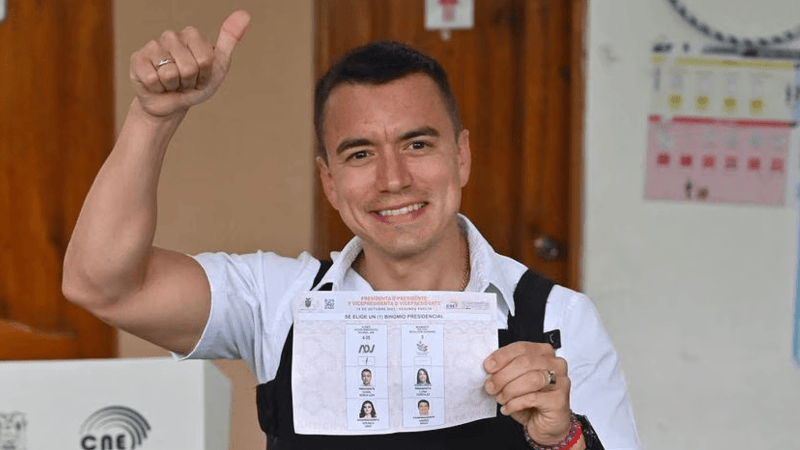 Ecuador eligi a un presidente muy joven