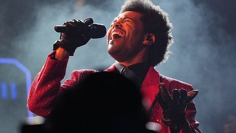 FILE &#8211; The Weeknd performs during the halftime show of the NFL Super Bowl 55 football game on Feb. 7, 2021, in Tampa, Fla. The Weeknd, BTS and Billie Eilish will participate in Global Citizen Live, a 24-hour event on Sept. 21 organized to raise f