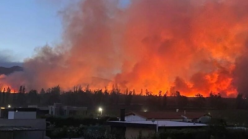 El fin de semana se ti de incendios