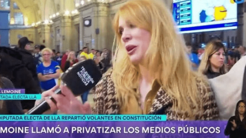 La polmica frase de Lilia Lemoine: &#x201C;Vamos a cerrar la TV pblica&#x201D;