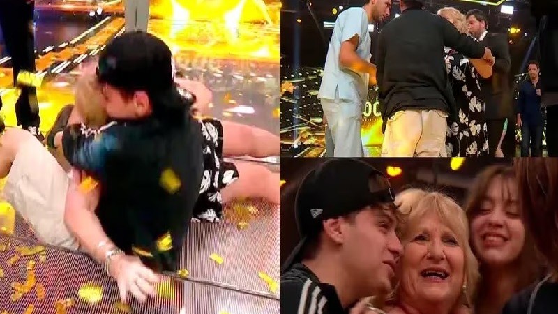 Viral: el inslito tackle a una abuela en los 8 escalones