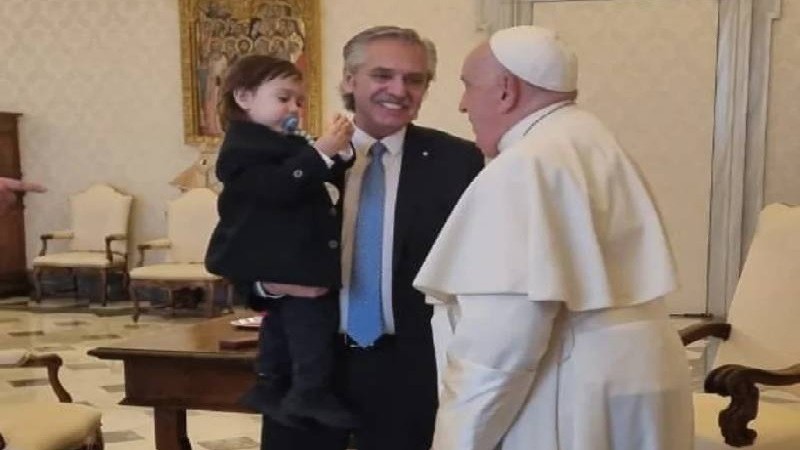 Alberto y una sorpresiva reunin con el Papa