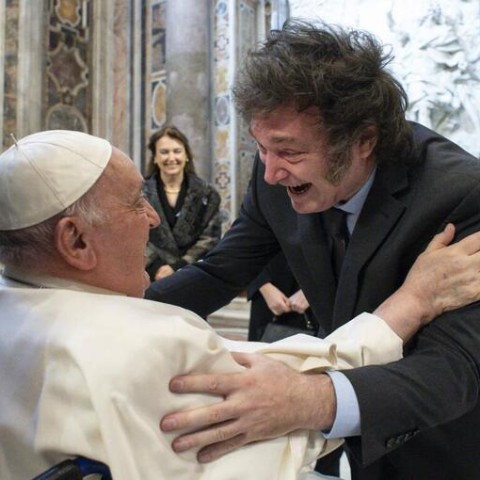 El Papa, ¿convencido por Milei?