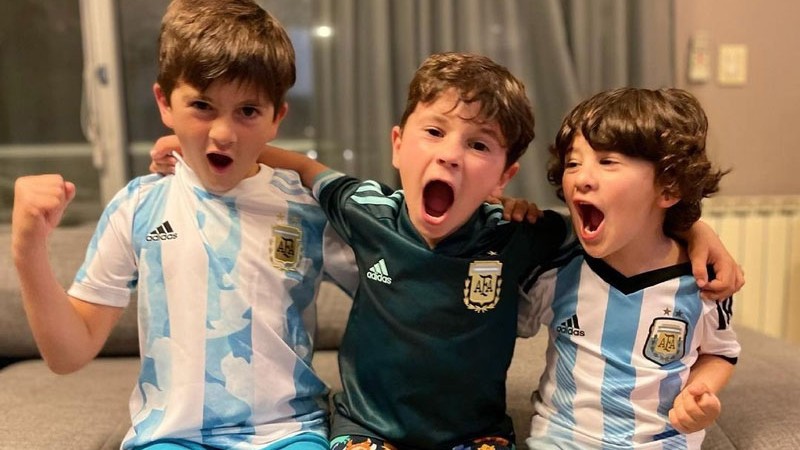 Para ellos, hoy todo es celeste y blanco