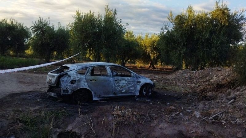 El auto del venezolano asesinado fue hallado en llamas