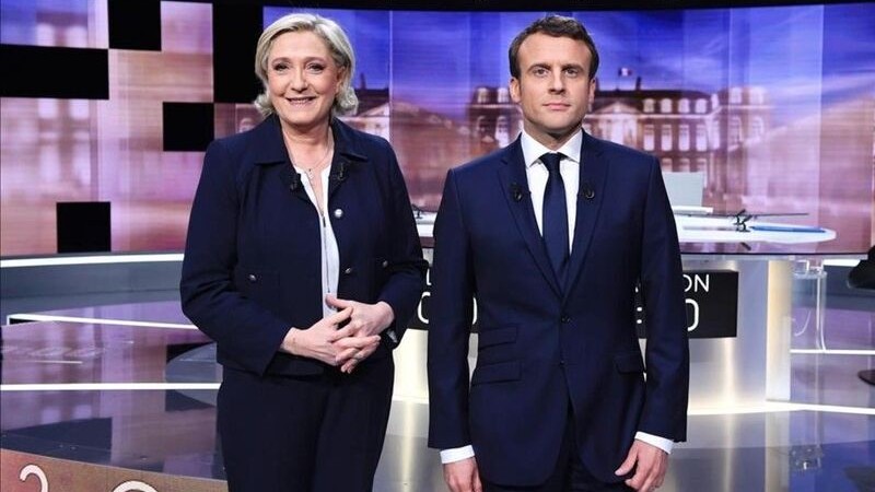 Dj vu en Francia: Macron y Le Pen al balotaje