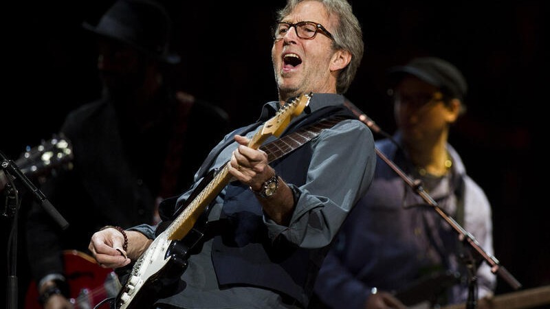 Eric Clapton performs at Eric Clapton’s Crossroads Guitar Festival 2013 at Madison Square Garden on Sunday, April 14, 2013 in New York. (Photo by Charles Sykes/Invision/AP)