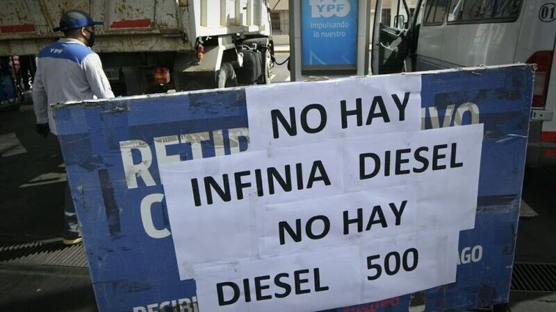 Alerta roja en la provincia por escasez de gasoil