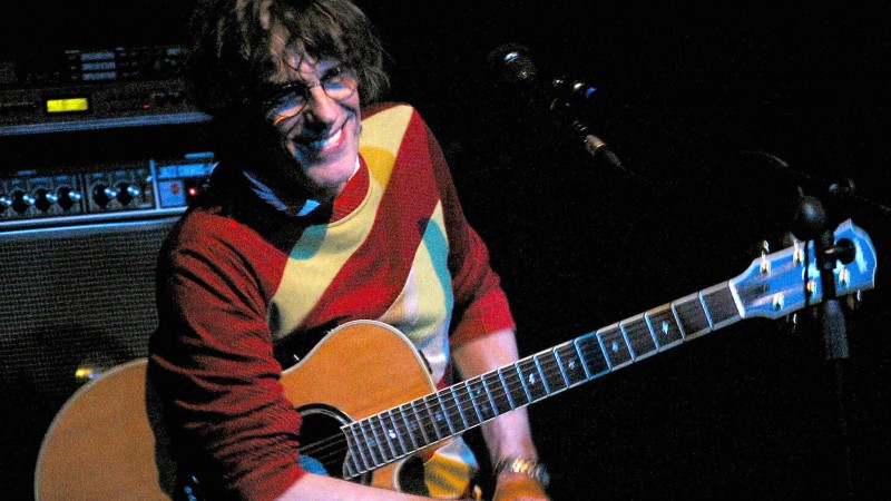 MADRID, SPAIN:  Argentinian singer Spinetta plays in concert in Madrid in The Galileo Galilei Club to a box office sell-out crowd 15 November 2003.  (Photo credit should read PEDRO ARMESTRE/AFP/Getty Images)
