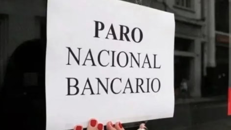 Jueves de paro bancario