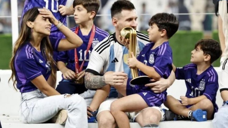 Messi, momento familiar