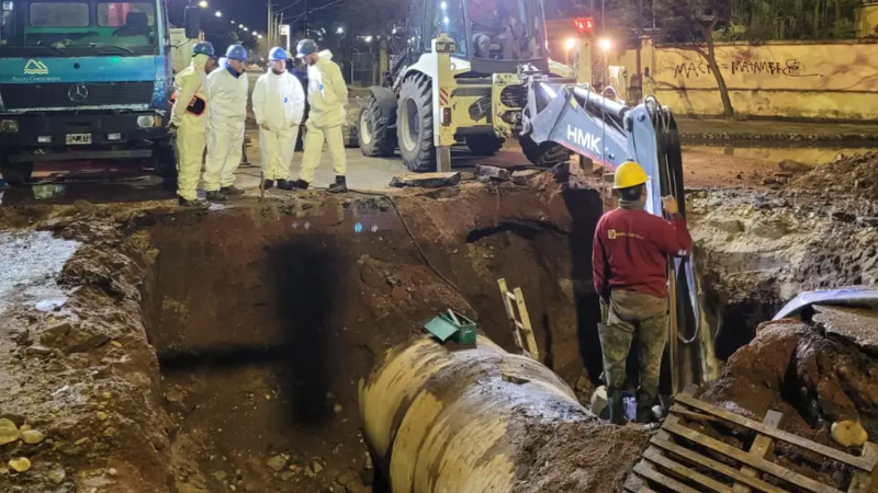 Se restituye el servicio de agua en zona norte