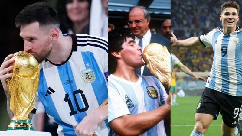 El podio de los tres mejores futbolistas de Argentina