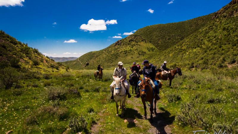 Una cabalgata soada en uno de los atractivos naturales ms importantes de Valle de Uco