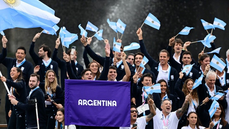 El paso de Argentina por la ceremonia inaugural