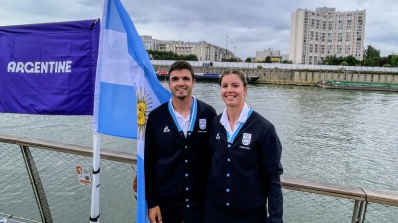 La pareja que busca la segunda medalla argentina