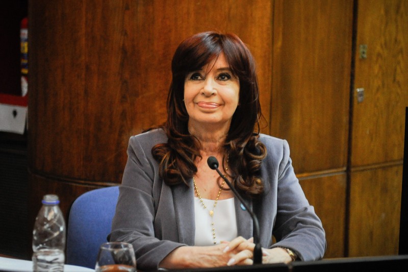El cartel a favor de Cristina Kirchner en el nudo vial