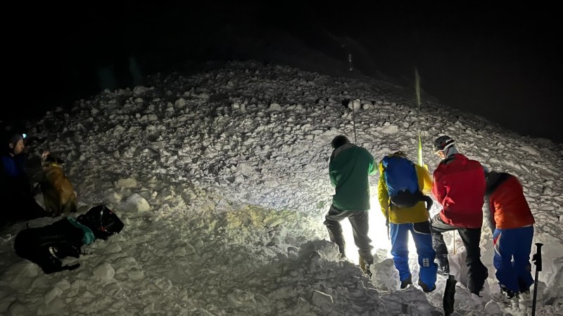 Avalancha: el cordobs atrapado fue rescatado