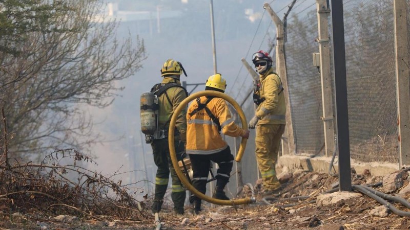 Fuego contenido en La Calera