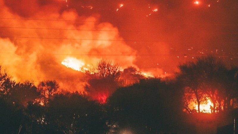 Preocupa el fuego en Capilla del Monte