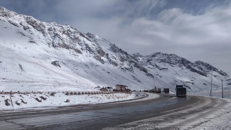 El impresionante video de las nevadas en alta montaa