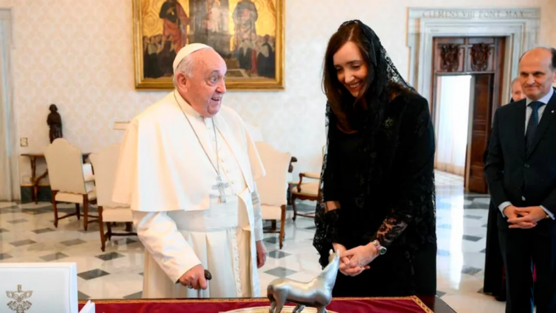 El Papa Francisco recibi a Victoria Villarruel