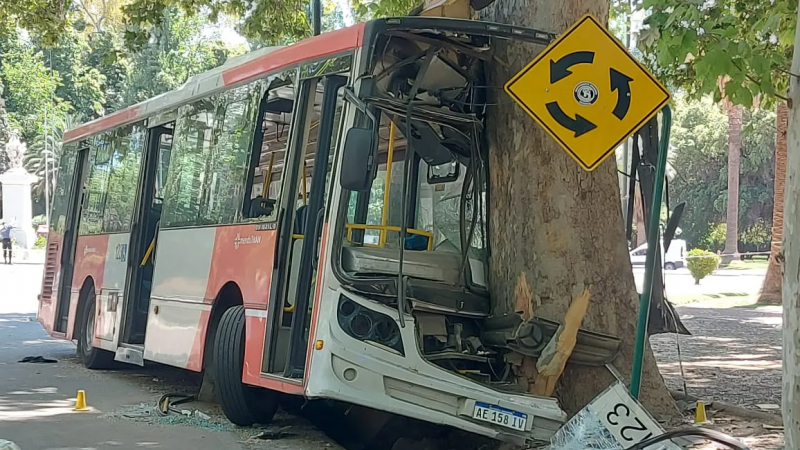 Video: as fue el accidente del micro en el Parque San Martn