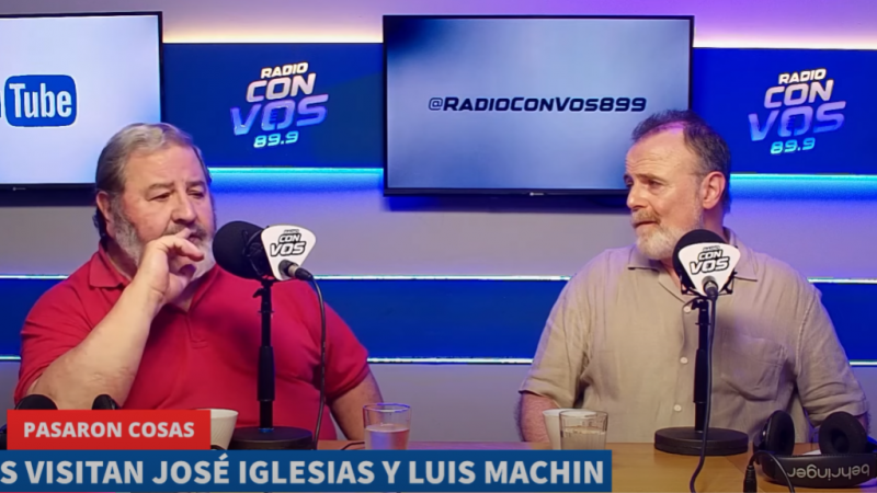 Jos Iglesias y Luis Machn, quien interpreta a "Carlos Binder" en "Croman": juntos en vivo