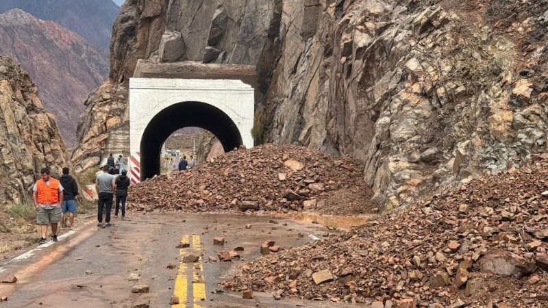 Aludes en Ruta 7: as est el camino a Chile actualizado