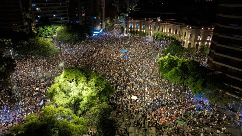 El festejo de Talleres campen en el Patio Olmos