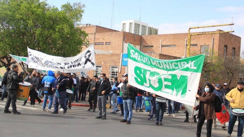 Jornada de protesta de gremios estatales en Crdoba este jueves