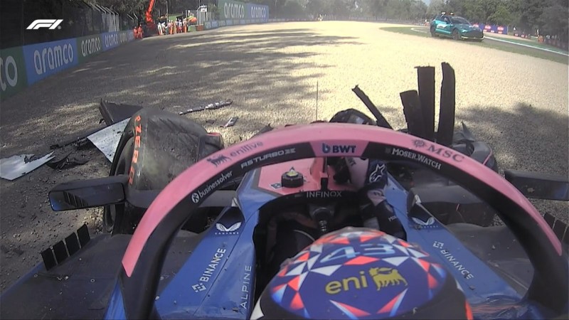 Franco Colapinto choc y qued afuera de la Qualy