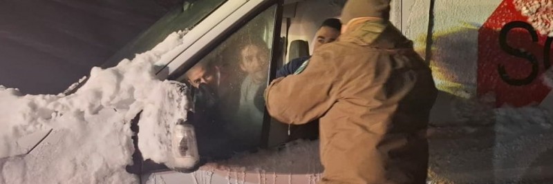 Tres argentinos fueron rescatados en medio de un temporal en el Paso a Chile