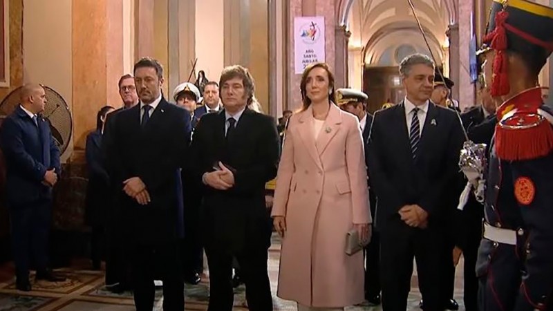Tedeum del 25 de Mayo: Milei marc distancia y no salud a Villarruel ni a Jorge Macri