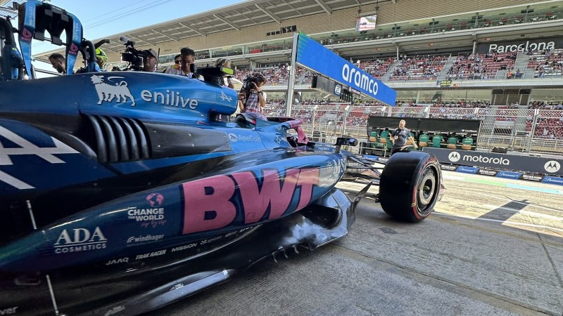 Franco Colapinto tuvo que abandonar en las Practicas Libres 1 del GP de Espaa