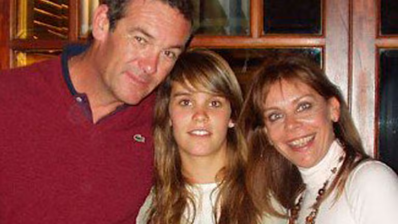 As luce Valentina Macarrn, hija de Nora Dalmasso, en la actualidad