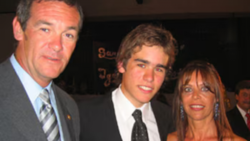 As luce Facundo Macarrn, hijo de Nora Dalmasso, en la actualidad
