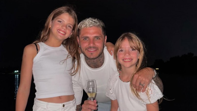 Cmo fue el reencuentro de Mauro Icardi con sus hijas despus de la disputa con Wanda Nara