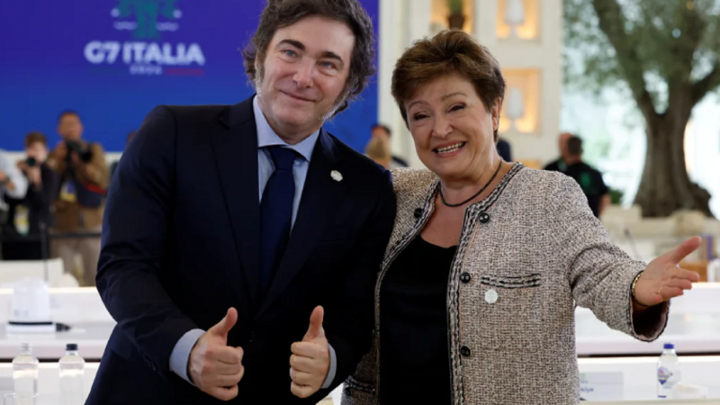 Kristalina Giorgieva insiste en la importancia de "continuar con las reformas" luego de la cumbre con Milei