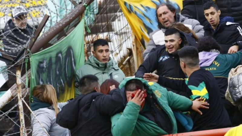 Aldosivi - Newell's a puro cuchillazo: violentos enfrentamientos en un partido de ftbol