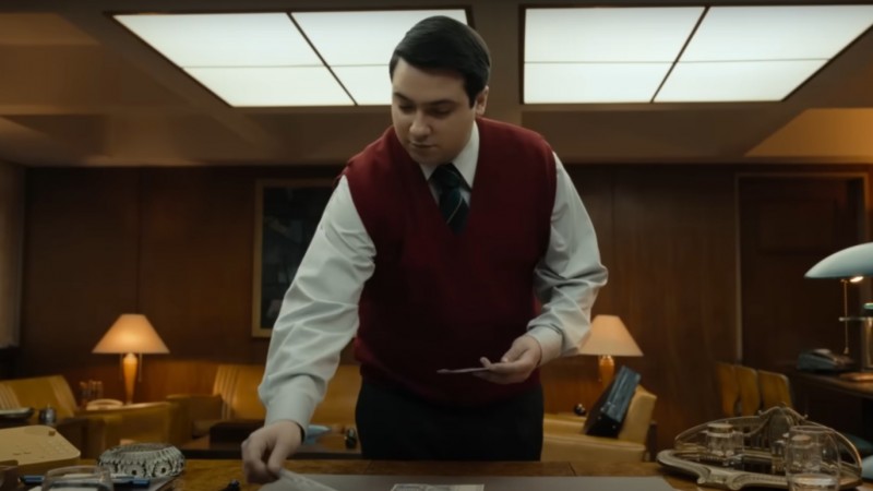 Quin es Horacio Liendo de la serie "Menem", interpretado por Nachito Saralegui