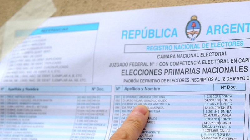 Dnde voto? Consult el padrn electoral oficial para las elecciones legislativas de octubre