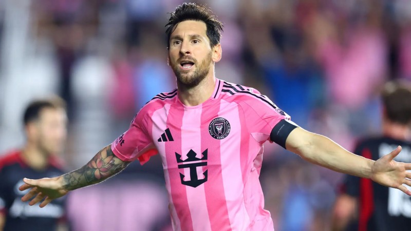 Lionel Messi marc dos goles y dio una asistencia en la victoria de Inter Miami ante DC United