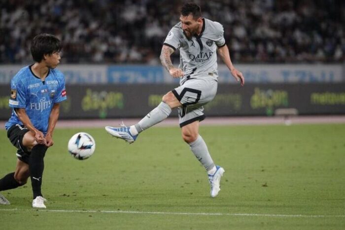 Leo Messi marcó el primer gol de la temporada