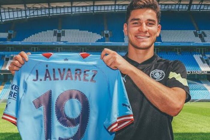 Julián Álvarez ya se metió en el bolsillo a los fanáticos del City