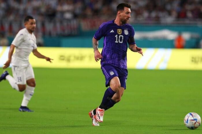La Selección goleó a Honduras de la mano de Messi