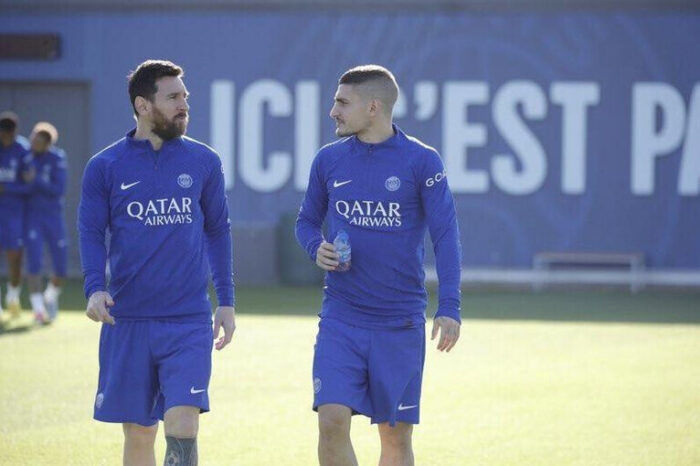 Messi volvió a entrenarse tras la inflamación en el tendón