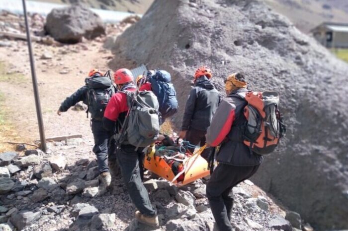 Un andinista fue asistido luego de un accidente en Potrerillos